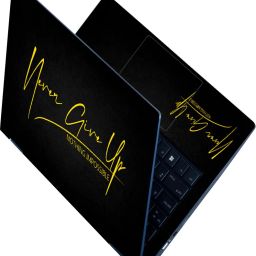 Anweshas Full Body Laptop Skin Sticker - Never Give Up on Black Self Adhesive Vinyl Laptop Decal 15.6-image-85