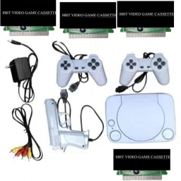 PTCMart 8bit 4 cassette TV Classic video game console with in-built game 1 cassette NA GB with 30 to 40 games in built ,with 1 cassette-55