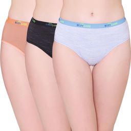 bodycare Pack of 3 Women Hipster Multicolor Panty-picture-23
