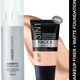 Makeup Fixer (50ml) + Rose Ivory Hydra Matte Mini Foundation (18ml)-30