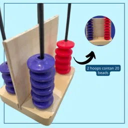 zuvoy Count & Stack – Wooden Abacus Game | Montessori Math Learning Toy for Counting image 3