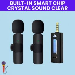 K35 Wireless Mic With Collar Microphone forYoutube/Voice Recording/InterviewZ145 Microphone-image-79
