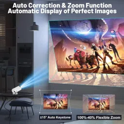 AVOIHS Smart LED 4K FULL HD Resolution Portable Projector Beem 440 Remote Controller (1800 lm / 1 Speaker / Wireless / Remote Controller) Portable Projector image 2