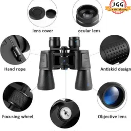 JGG Jain Gift Gallery 20x50 Long Zoom Powerful Prism 10x Binoculars Telescope Optical Binoculars-image-3