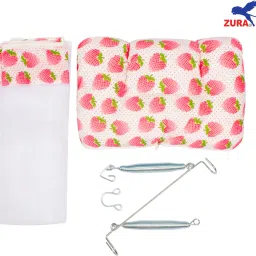 zura Bedding Cradle Set for Babies with Mosquito Net and Spring Set image 5