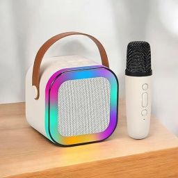 Wireless-Karaoke-Mic with Bluetooth-Speaker & LED Lights-image-89