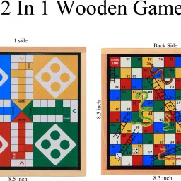 Ludo And Snake ladder Wooden Game 2 in 1 (pack off 1) Educational Board Games-picture-23