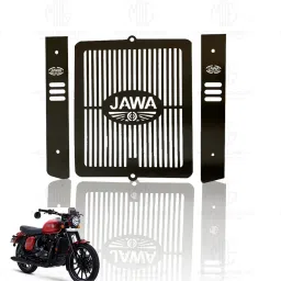Radiator Guard for JAWA 42, PERAK, Bobber and Classic 300 Motorbike Bike Radiator Guard-image-43
