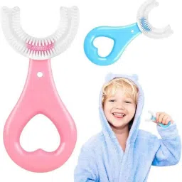For 2-12 Years Mouth-Cleaning Silicone Brush Head Type Extra Soft Toothbrush-image-6