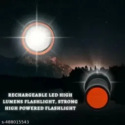 sument LED Flashlight, Rechargeable Metal Torch with Telescopic and Zoomable Bright Torch image 2