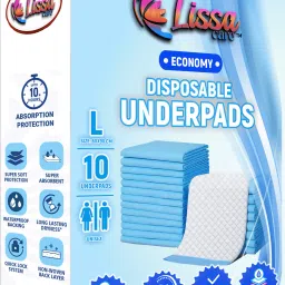 ECONOMY Unisex Disposable Underpad|Incontinence pad| 60 X 90CM - Pack of 1 Adult Diapers - L-image-34