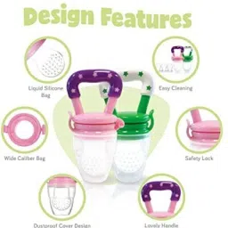Baby BPA Free Silicon Teether for Food Feeding Teether and Feeder-image-13