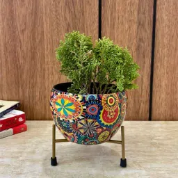 hanable india Multicolour Iron Metal Desk Pot-picture-22