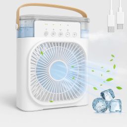 Bilbari Portable Desk Air Cooler Fan,Mini Humidify Air Conditioner with USB Cable(Pack1) Cooler-20