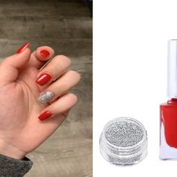 long lasting waterproof Liquid Nail paint & sliver glitter-14