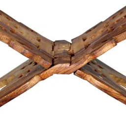 Divine Edge Wooden Rehal – Handcrafted Elegance for Your Sacred Moments Decorative Showpiece - 12 cm-image-87