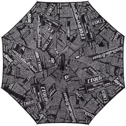 uk enterprise Double layer Inverted reversible umbrella with C-Shaped Handle News Stlye Umbrella image 2