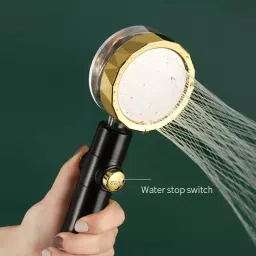 - 360 Turbo Fan High Pressure Hand Shower For Bathroom Handheld-picture-8