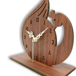flipkart smartbuy Analog Brown Clock image 2