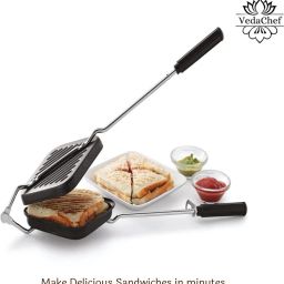 Quick & Easy Sandwich Gas Grill Toaster for Home & Outdoor Cooking Grill-picture-14