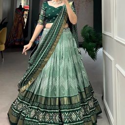 Bandhani Semi Stitched Lehenga Choli-image-21