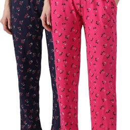 Pack of 2 Women Printed Multicolor Track Pants-image-22