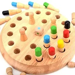 hkc house Wooden Memory Chess Board Game Ideal for Cognitive Development and Family Fun Word Games image 4