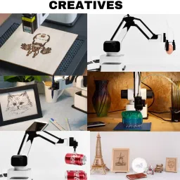 rotrics Dexarm Luxury Kit Edition | All-in-one Desktop Robot Arm - 3D Printer, Laser Engraver, Laser Cutter, and Pen Holder | High Precision and Expansibility | Versatile Robotic Arm 3D Printer image 3