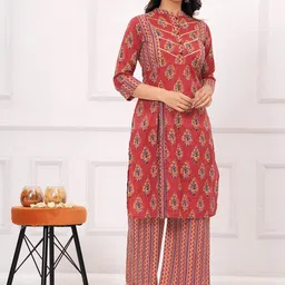 UNBIND Printed Three Quarter Sleeve Tunic & Trouser Co-Ords image 3
