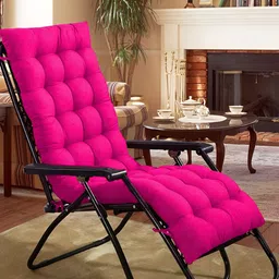DADDY COOL Pink Quilted Rectangular Chair Cushion Pad-26