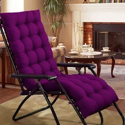 DADDY COOL Purple Quilted Rectangular Chair Cushion Pad-17