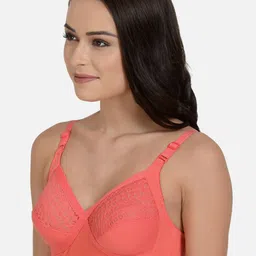 mod & shy Coral Self Design Non Padded Everyday Lace Bra Set Of 2 image 4