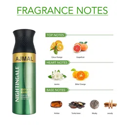 Ajmal Set of 3 Wisal Deodorant Perfume with Nightingale Deodorant - 200 ml Each image 3