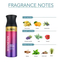 Ajmal Unisex Set of 3 Distraction - Magnetize - Persuade Deodorants - 200 ml each image 2