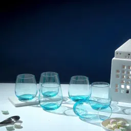 luminarc (Set of 6) 370 ml, Maine Sky Blue water Glass-picture-33