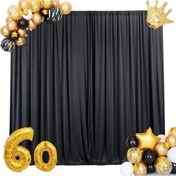VRITASH 4x10FT Set of 2 Black Screen Background Backdrop Indoor YouTube Videos Reflector-picture-17