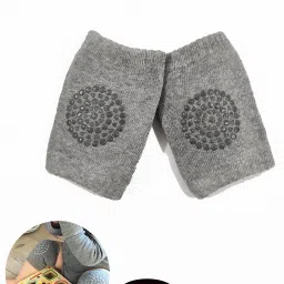 Set Of 1 Pair Baby Knee Pads ,Elbow Safety Protector,Baby Safety Leg Grey Baby Knee Pads-image-30