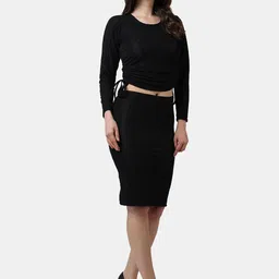 Popwings Self Design Top With Skirt image 2