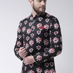 Hangup Men Multicoloured Printed Regular Fit Single-Breasted Blazer image 4