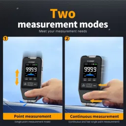 FNIRSI CTG-20 Car Paint Thickness Tester (0-1400μm) Auto/Non-Magnetic/Magnetic Substrate Gauge with Data Logging & Rotatable Display FNIRSI CTG-20 Car Paint Thickness Tester (0-1400μm) Auto/Non-Magnetic/Magnetic Substrate Gauge with Data Logging & Rotatable Display image 4