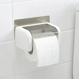 Magic Sticker Series Self Adhesive Kitchen & Bathroom Plastic Toilet Paper Holder-image-17