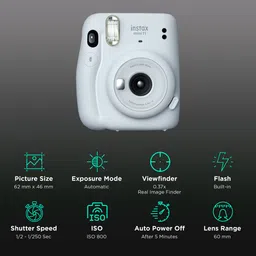 FUJIFILM Instax Mini 11 Instant Camera (Ice White) image 2