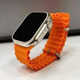 Poy Sian Ultra New Series Ultra Smart Watch Ultra Smartwatch Men Women Bluetooth Call Waterproof Wireless Charging HD Screen (Orange) Smart Band Strap-26