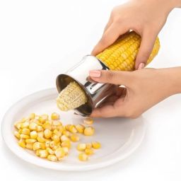 Corn Stripper Remover with Stainless Steel Blades Kitchen Gadgets Set (Set of 2) Metal Cutter-image-77