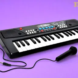 X2 Keys Piano Toy with Microphone, USB Power Cable & Sound Recording Best Birthday Gift for Boys and Girls Musical Instruments Analog Digital Piano-image-83