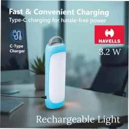 Acqualite Table Top 3.2W | 2 Light Modes: Strong & Dim| Rechargeable Battery 6 hrs Lantern Emergency Light-image-48