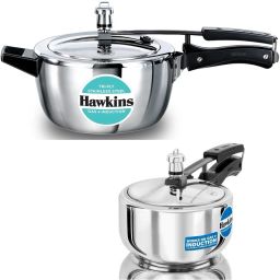 Hawkins Tri-Ply Stainless Steel (HSST35) 3.5 L, SS(HSS20) 2 L Induction Bottom 2 L, 3.5 L Induction Bottom Pressure Cooker-picture-22