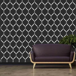 kidli Geometric Diamond 16X24 Inches Wall Painting Stencil Design STNL_898 Reusable and Washable Modern Wall Painting Stencil Design For Wall, Living Room Painting, Hotels Painting, Bedroom, Hall Decoration Stencil-picture-17