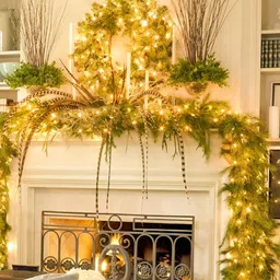 SPARK WORLD Yellow Rice Shape LED Fairy String Lights image 3
