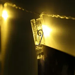 SPARK WORLD White LED Photo Clip String Lights image 3